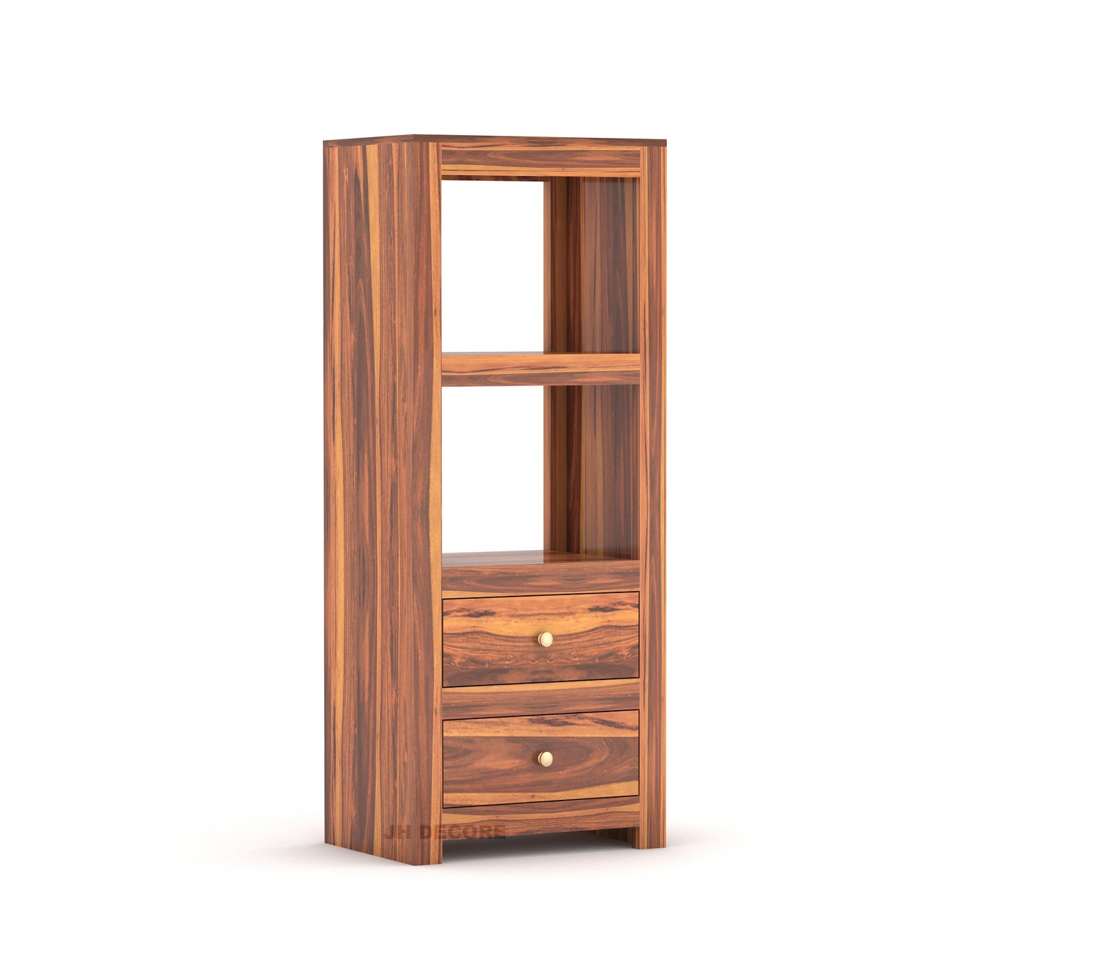 Wooden Bookshelf for Home with Drawer - Image 3