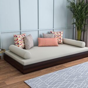 Wood Single Floor Bed Without Mattress